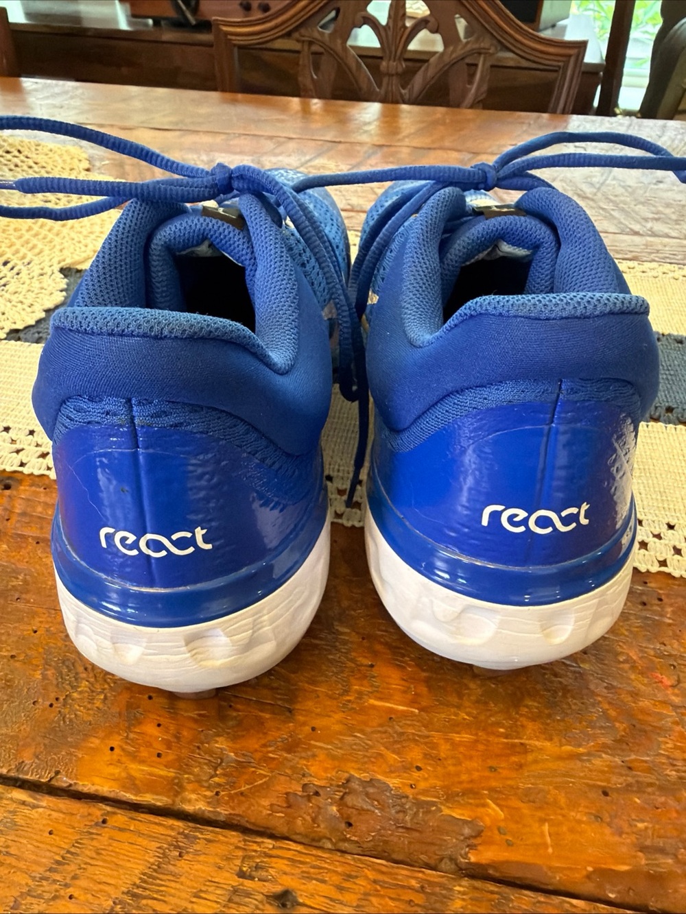 Nike Blue, White & Black react baseball cleats - Picture 5 of 7